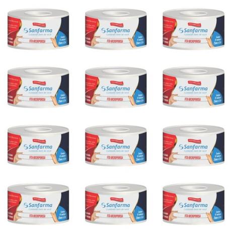 Sanfarma Hipoalergênica Fita Microporosa 25x4,5 (Kit C/12) Menor preço em Sanfarma Hipoalergênica Fita Microporosa 25x4,5 (Kit C/12)