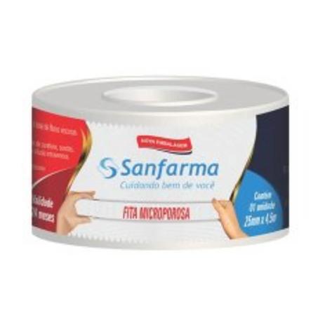 Sanfarma Hipoalergênica Fita Microporosa 25x4,5 Menor preço em Sanfarma Hipoalergênica Fita Microporosa 25x4,5
