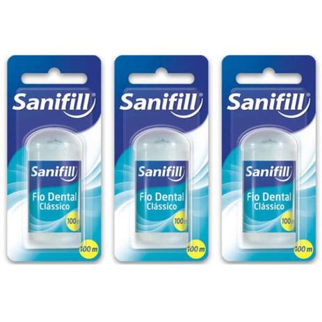 Sanifill Class Fio Dental 100m (Kit C/03) Menor preço em Sanifill Class Fio Dental 100m (Kit C/03)