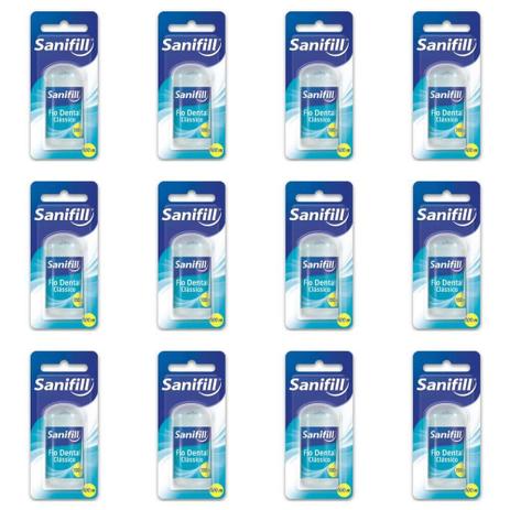 Sanifill Class Fio Dental 100m (Kit C/12) Menor preço em Sanifill Class Fio Dental 100m (Kit C/12)