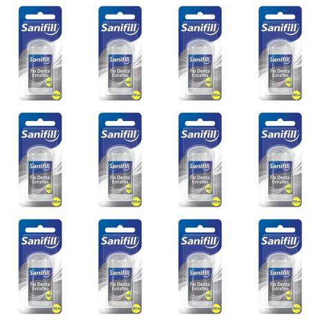 Sanifill Extra Fino Fio Dental 100m (Kit C/12) Menor preço em Sanifill Extra Fino Fio Dental 100m (Kit C/12)