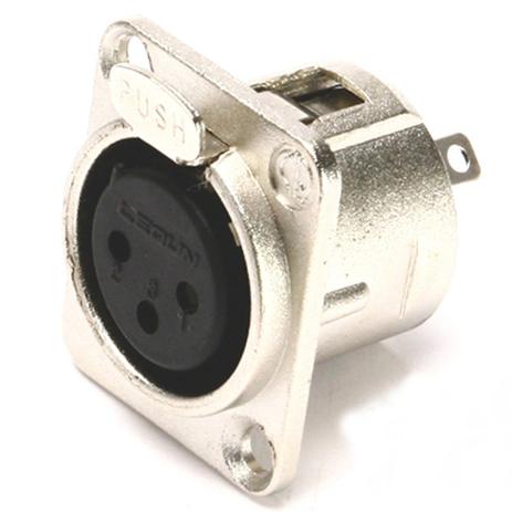 Santo Angelo - Conector XLR Painel 3 polos Femea P3FNN01 Menor preço em Santo Angelo - Conector XLR Painel 3 polos Femea P3FNN01
