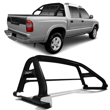 Santo Antônio Duplo Chevrolet S10 Cabine Dupla 1995 a 2011 Preto com Grade Bepo Elegance IV Menor preço em Santo Antônio Duplo Chevrolet S10 Cabine Dupla 1995 a 2011 Preto com Grade Bepo Elegance IV