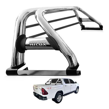 Santo Antonio Duplo Hilux 2016 a 2019 Cromado Com Grade - Vf Menor preço em Santo Antonio Duplo Hilux 2016 a 2019 Cromado Com Grade - Vf