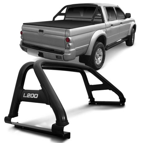 Santo Antônio Duplo Mitsubishi L200 Sport Cabine Dupla 2003 2004 2005 2006 2007 Preto Sem Grade - Vf Menor preço em Santo Antônio Duplo Mitsubishi L200 Sport Cabine Dupla 2003 2004 2005 2006 2007 Preto Sem Grade - Vf
