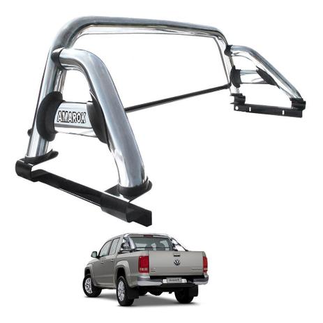 Santo Antonio Sport Cromado Amarok com Grade Vigia - Vf Menor preço em Santo Antonio Sport Cromado Amarok com Grade Vigia - Vf