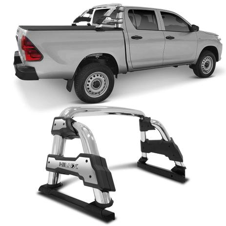 Santo Antônio Toyota Hilux ST-R Cabine Dupla 2016 a 2019 Cromado com Preto Track Menor preço em Santo Antônio Toyota Hilux ST-R Cabine Dupla 2016 a 2019 Cromado com Preto Track