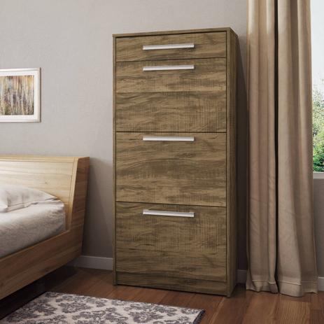 Sapateira 3 Portas 1 Gaveta Andes Valdemóveis Ipê Menor preço em Sapateira 3 Portas 1 Gaveta Andes Valdemóveis Ipê