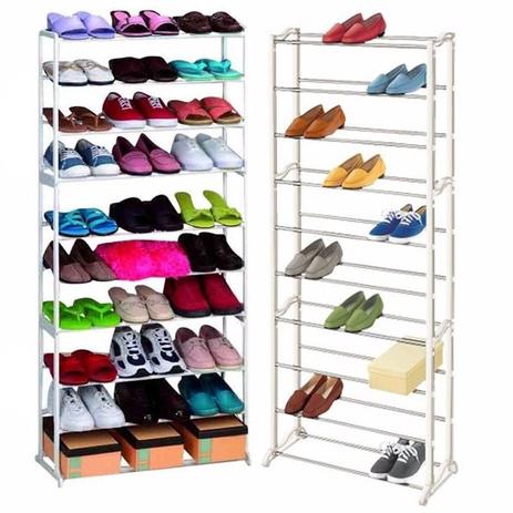 Sapateira 30 Pares 10 Andares Vertical Sapatos Casa Quarto (BSL-ORG-3) - Amazing Menor preço em Sapateira 30 Pares 10 Andares Vertical Sapatos Casa Quarto (BSL-ORG-3) - Amazing