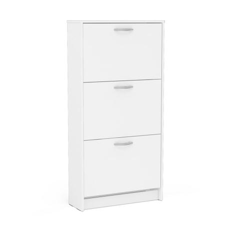 Sapateira 30062 3 Gavetas Branco - Politorno Menor preço em Sapateira 30062 3 Gavetas Branco - Politorno