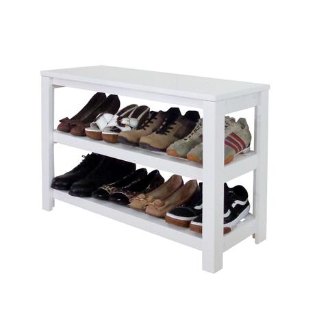 Sapateira Banco de Piso para Closets e Quartos 8 Pares Sapatos - Branco Laca - Formalivre é boa?