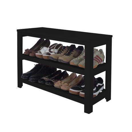 Sapateira Banco de Piso para Closets e Quartos 8 Pares Sapatos - Preto Laca - Formalivre Menor preço em Sapateira Banco de Piso para Closets e Quartos 8 Pares Sapatos - Preto Laca - Formalivre