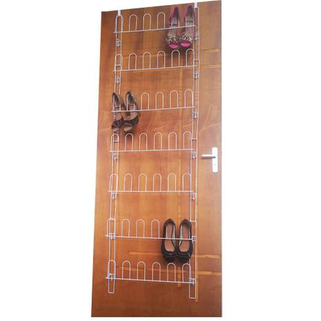 Sapateira De Porta Em Aço 21 Pares Grande Organizador Multiuso Sapato Acessórios Cintos Cor Branca - Nacional é boa?