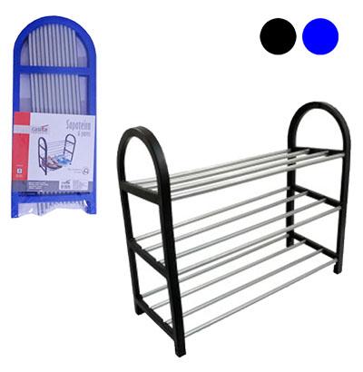 Sapateira desmontavel de plastico e metal para 6 pares colors 42x19x45cm - Rio master Menor preço em Sapateira desmontavel de plastico e metal para 6 pares colors 42x19x45cm - Rio master