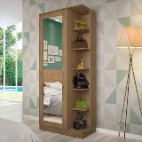 Sapateira Duetto 1 Porta com Espelho e Nichos Laterais - Rústico - Henn é boa?