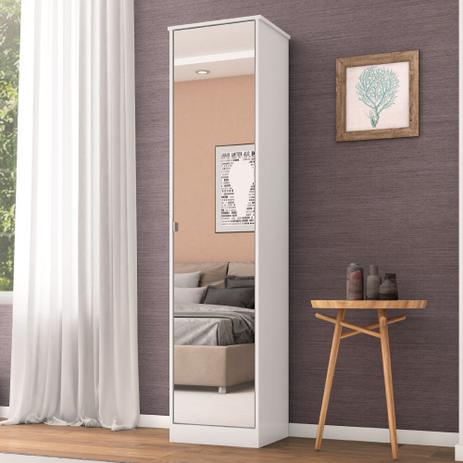 Sapateira Multiuso Reflex com Espelho e 1 Porta - Branco - Demóbile Menor preço em Sapateira Multiuso Reflex com Espelho e 1 Porta - Branco - Demóbile
