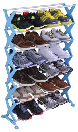 Sapateira Regulável Com 7 Andares Suporta Até 21 Pares Mor - Azul é boa?