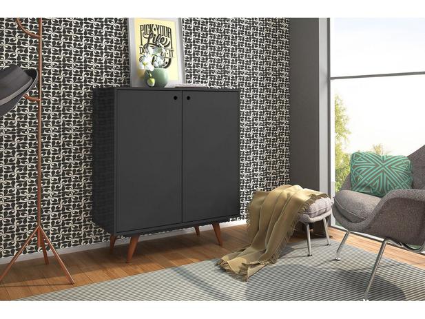 Sapateira Retrô 50 Preto Acetinado - Olivar Menor preço em Sapateira Retrô 50 Preto Acetinado - Olivar