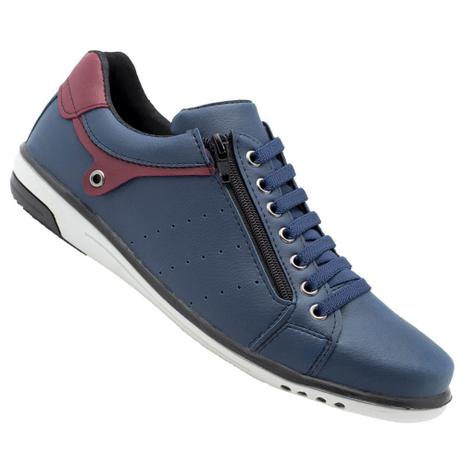 Sapatênis Azul com Ziper StarFox - Sapatênis Masculino - Magazine Luiza