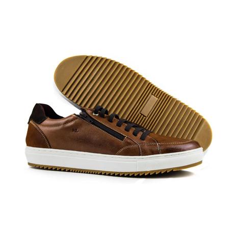 sapatênis couro nobuck