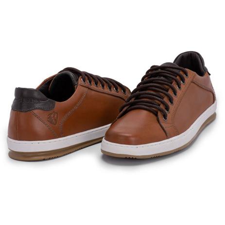 Sapatênis Casual Masculino Em couro - Lobo do Cerrado- Cor Caramelo -  Sapatênis Masculino - Magazine Luiza
