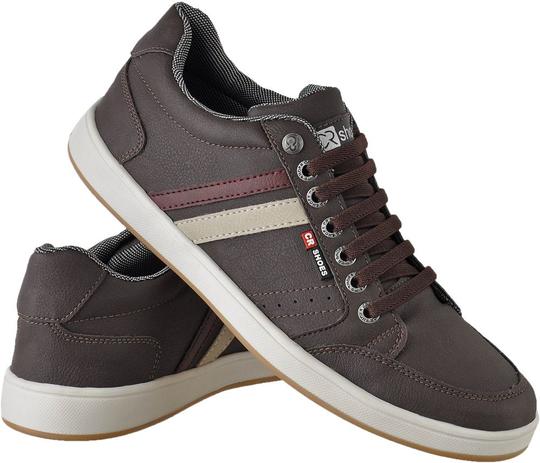 tenis casual masculino marrom