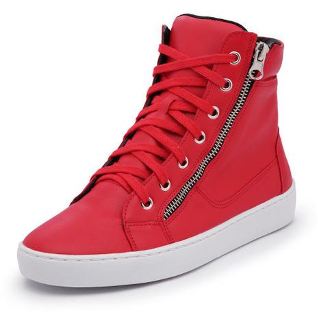 Sapatenis Feminino Cano Alto Top Franca Shoes Vermelho - Calçados Femininos  - Magazine Luiza