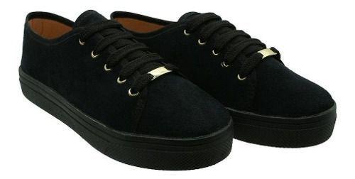 Sapatênis Feminino Casual Tênis Mulher Conforto Com Cadarço - Fashionei -  Sapatênis Feminino - Magazine Luiza