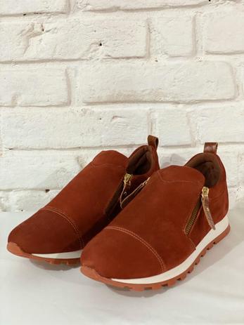 sapatênis feminino de couro