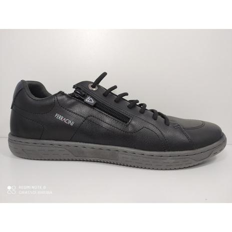 Sapatênis masculino de couro preto Ferracini Sirius - Ferracini 24h