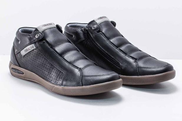 Sapatênis Ferracini Blady Couro Zíper Elástico Masculino 1445G - Sapatênis  Masculino - Magazine Luiza