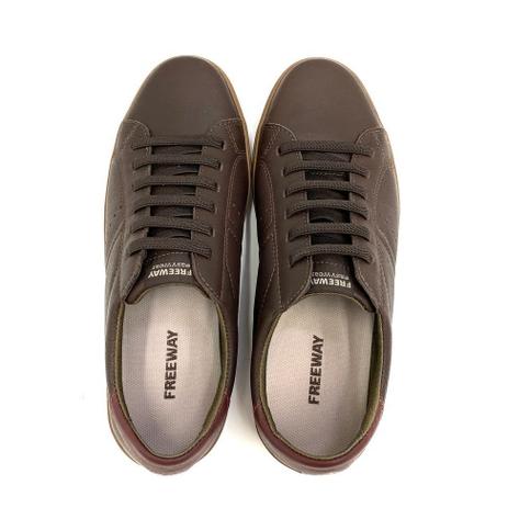 Sapatênis freeway cadarço elástico malbec marrom masculino couro - Outros  Moda e Acessórios - Magazine Luiza