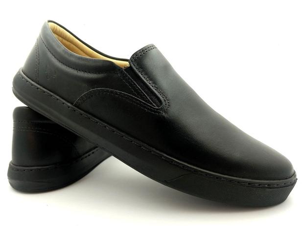 Sapatênis Iate Slip On Masculino All Black De Couro 41 - West Bulls -  Calçados Masculinos - Magazine Luiza