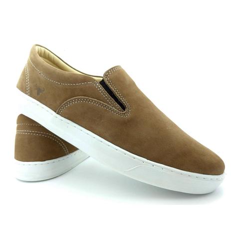 Sapatênis Iate Slip On Masculino Caqui De Couro 38 - West Bulls - Sapatênis  Masculino - Magazine Luiza