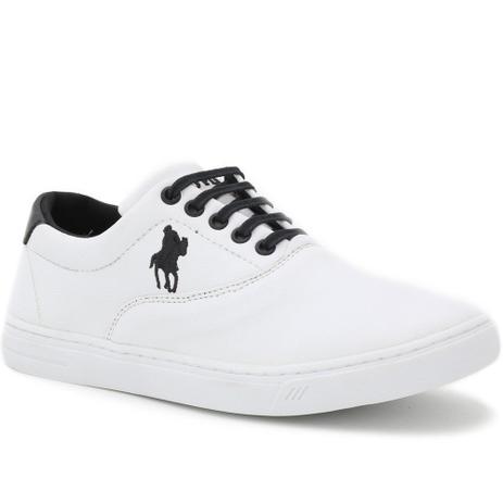Sapatenis Masculino Polo Plus Branco - Sapatênis Masculino - Magazine Luiza