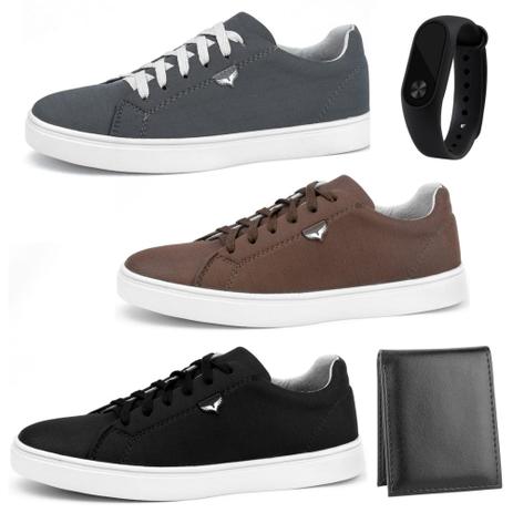 sapatenis masculino toop kit 3 em 2 barato 3 cores 40 - TOURO BOOTS -  Sapatênis Masculino - Magazine Luiza