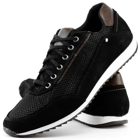 Sapatênis Neway Florense Casual Masculino Preto - Dhl calçados Menor preço em Sapatênis Neway Florense Casual Masculino Preto - Dhl calçados