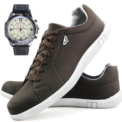 sapatênis masculino marrom