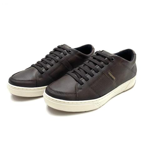 Sapatênis pegada café masculino couro - Sapatênis Masculino - Magazine Luiza