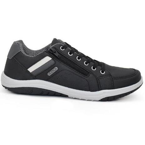 Sapatenis RKM R-611 Preto Solado Antiderrapante e Cadarços e Ziper -  Sapatênis Masculino - Magazine Luiza