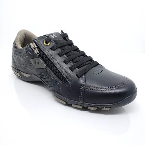 Sapatênis Masculino West Coast Spark Couro Taupe - Passarela