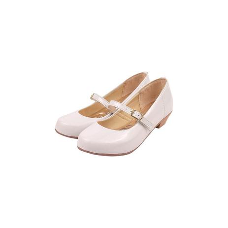 Sapatilha Boneca Infantil Menina Daminha Batizado Salto Verniz Branco -  Raniel Calçados - Sapato para Batizado - Magazine Luiza