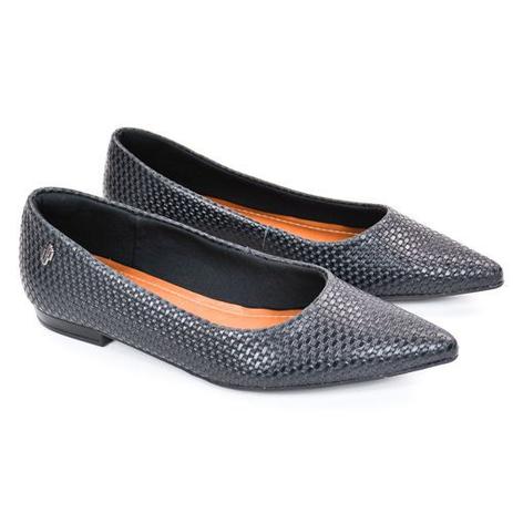 sapatilha usaflex bico fino preta