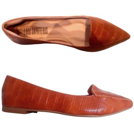 Sapatilha Feminina Bico Fino Lara Sapatilhas Calçado feminino Ultra  Confortável Croco - Sapato Casual Feminino - Magazine Luiza