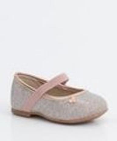 sapatilha infantil dourada molekinha