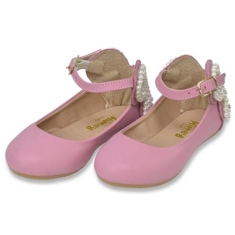 Sapatilha infantil rosa no couro e pérolas formato borboleta - Toke/Kimey - Calçados  Infantis - Magazine Luiza