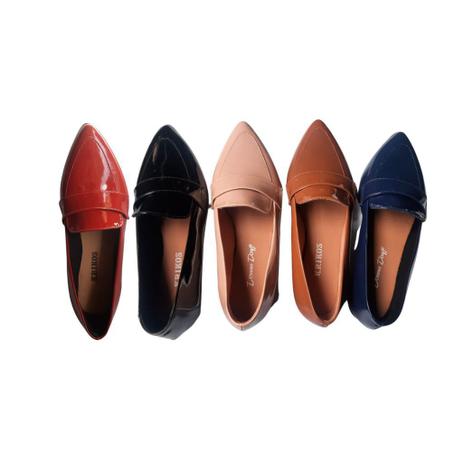 Sapatilha Mocassim Feminina Bico Fino Em Verniz Várias Cores - Duvinet  Store - Mocassim Feminino - Magazine Luiza
