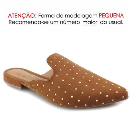 mule feminino caramelo