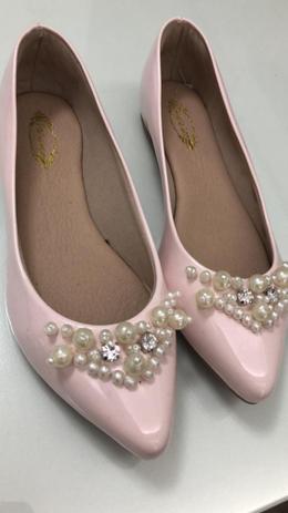 sapatilha rosa claro