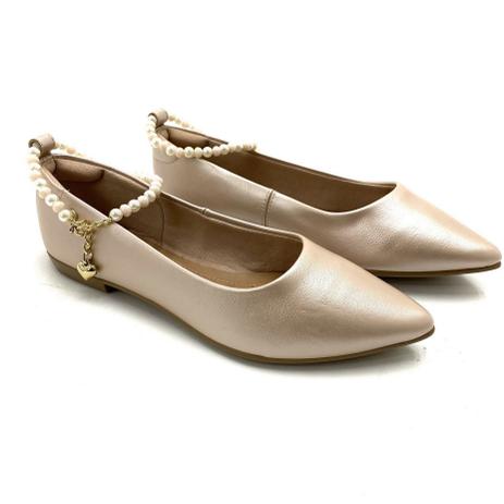 sapatilha bico fino com tornozeleira